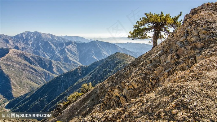 山脉山峦风景画壁纸