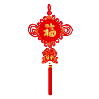 红色平安结中国结免扣素材