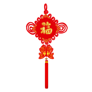 红色平安结中国结免扣素材