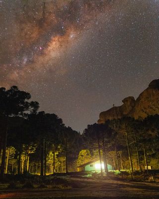 黑色星空摄影素材