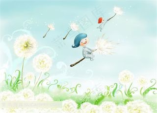 蒲公英 可爱 美丽人生 风中的蒲公英