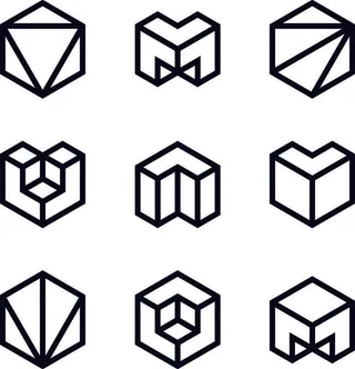 手绘标志LOGO素材