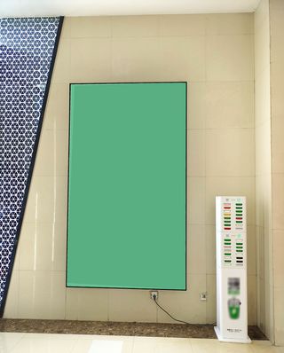 商场室内电梯场景海报样机