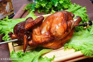 烤鸡烧鸡素材元素