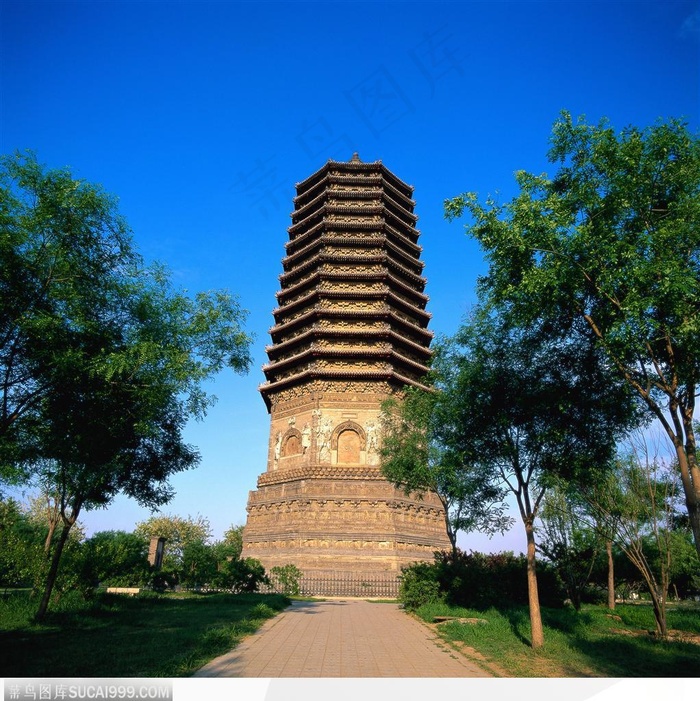 精巧的宝塔建筑图片