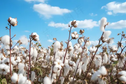 棉花种植成熟摄影图 棉花种植成熟摄影图