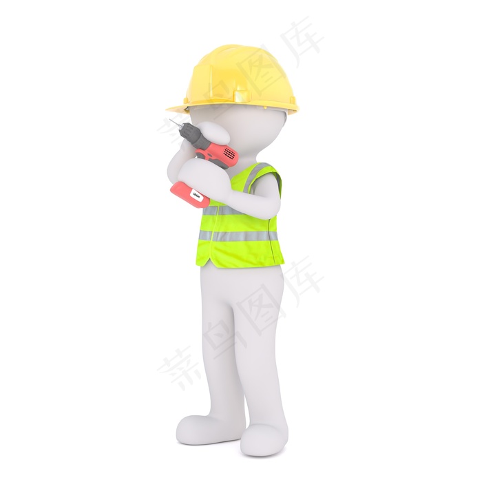 男性, 3D 模型, 孤立, 3D, 模型, 全身, 白色的,