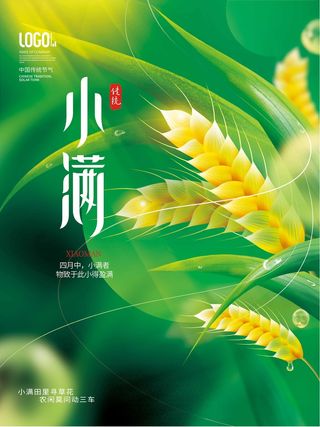 小满 小满节气海报