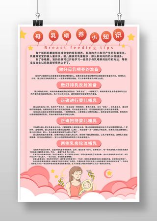 母乳 喂养 小知识 宣传 海报