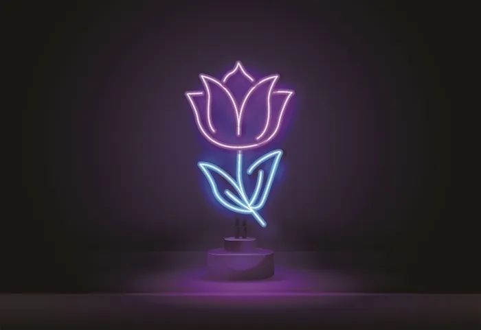 复古霓虹灯模板eps,ai矢量模版下载