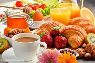 丰富的早餐高清图片