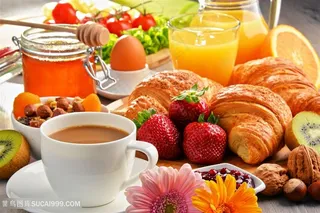 丰富的早餐高清图片