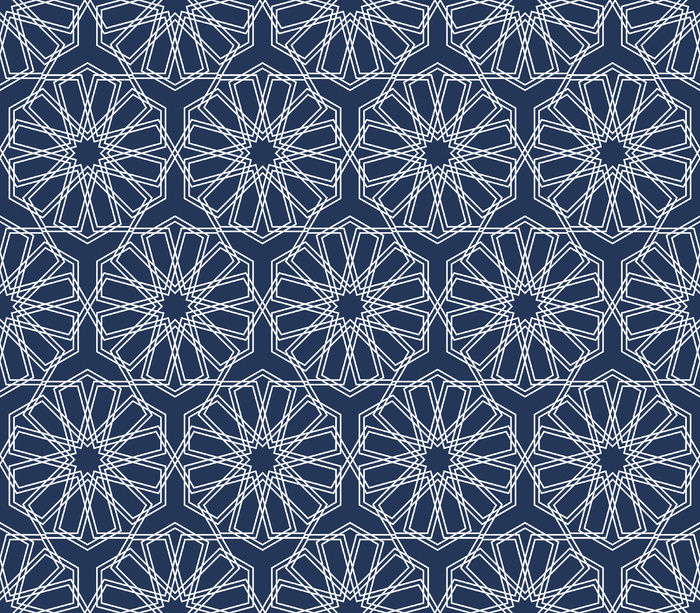 古典线条底纹蓝色设计背景