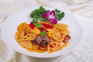 0911CC-549仔姜藕片炒牛柳