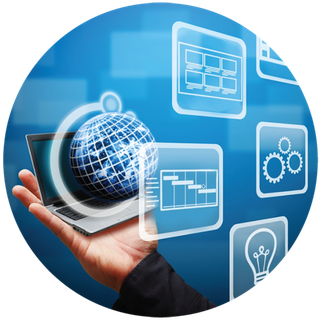 圆形计算机图标网络科技少儿兴趣班