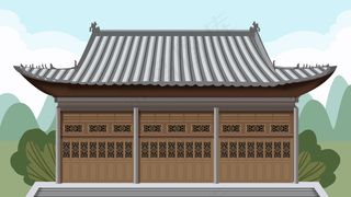 古风建筑插画