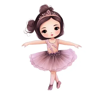 穿裙子跳舞的女孩免抠