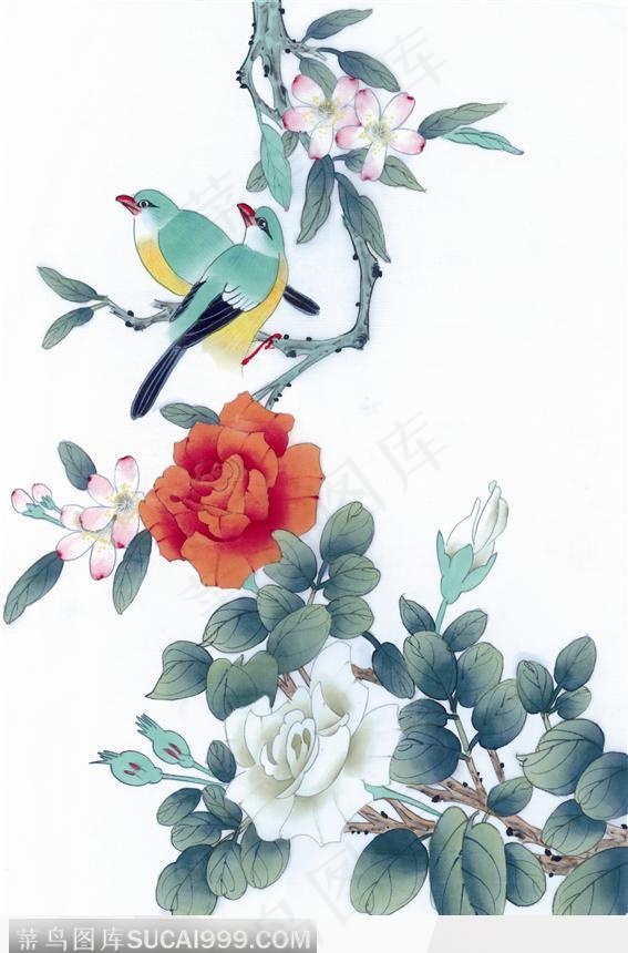 工笔画—茶花