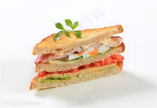 高清美食快餐三明治