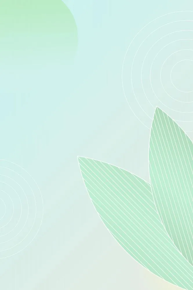 清新简约叶子绿色海报背景(2000x3000)psd模版下载