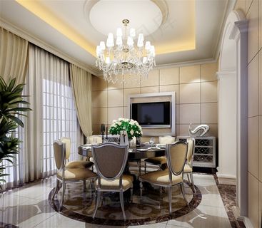 现代豪华客厅高清素材图