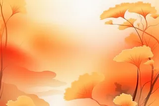 落叶秋叶黄色简约背景