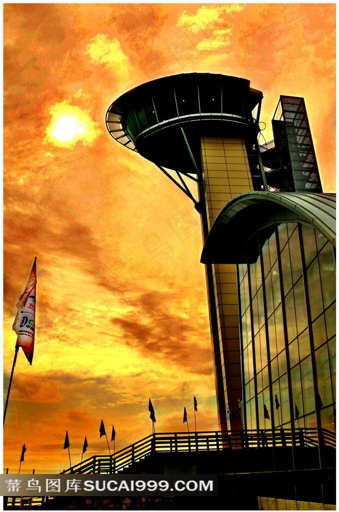 高清指挥塔建筑图片