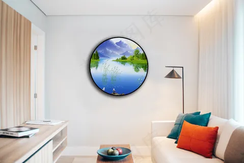 山水花鸟绿树画客厅卧室装饰画玄关画 山水花鸟绿树画客厅卧室装饰画玄关画