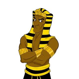 法老王卡通人物简笔