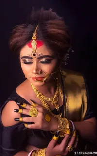 浓艳印度妆容美女图片 浓艳印度妆容美女图片