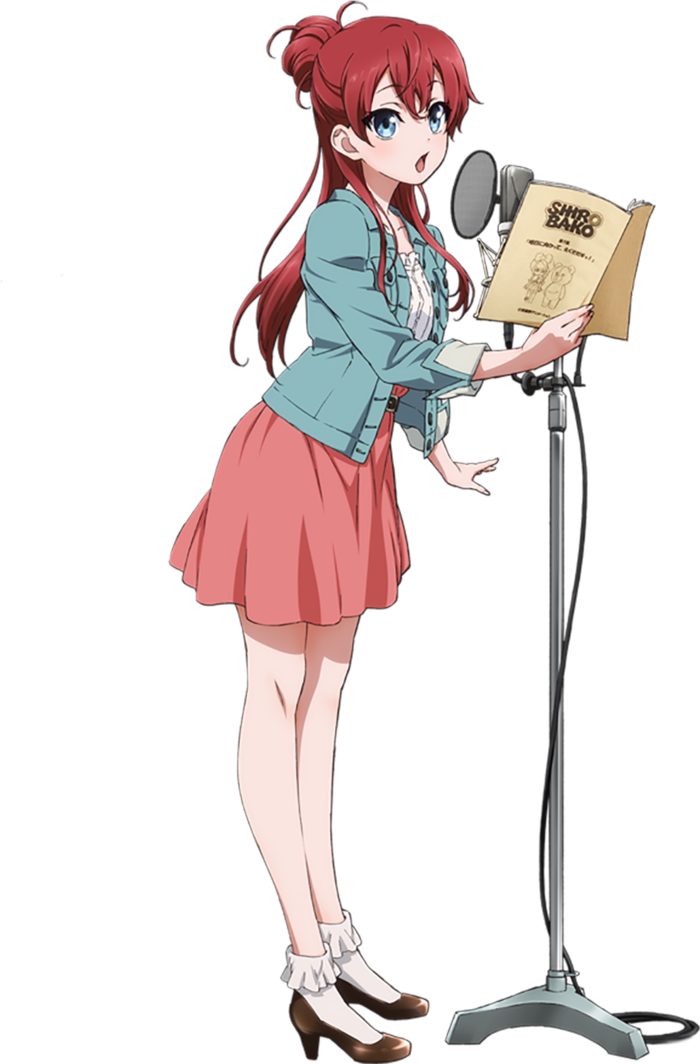 卡通演讲女孩素材卡通