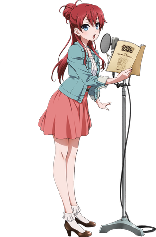 卡通演讲女孩素材卡通