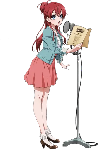 卡通演讲女孩素材卡通