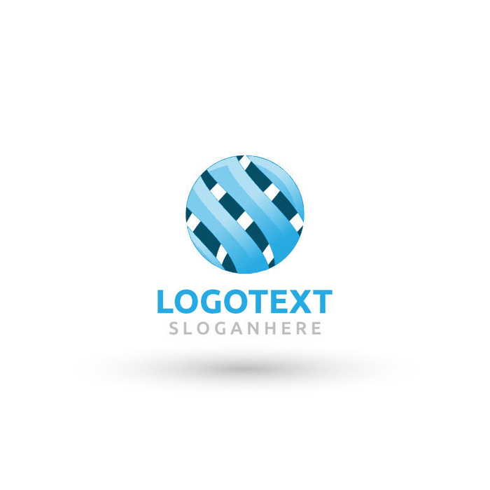 图标标识标志立体几何图形企业商标VI品牌LOGO设计模板AI矢量素材