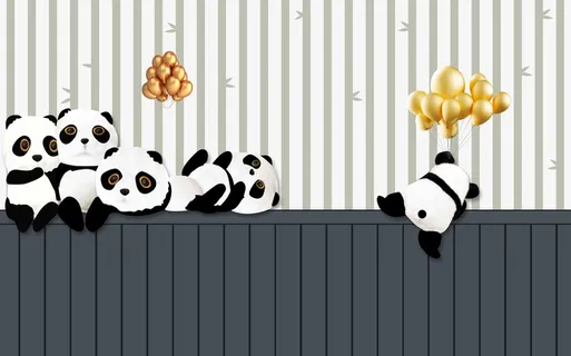 卡通儿童房背景墙壁纸壁画壁布 卡通儿童房背景墙壁纸壁画壁布