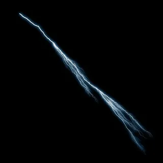 淡蓝色的闪电素材