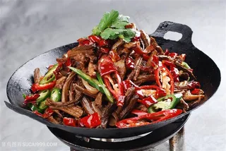 中华美食干锅茶树菇 份摄影图