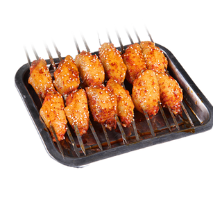 免抠烤翅，烤串，烧烤，鸡肉，美味