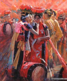 唯美女人高清艺术油画