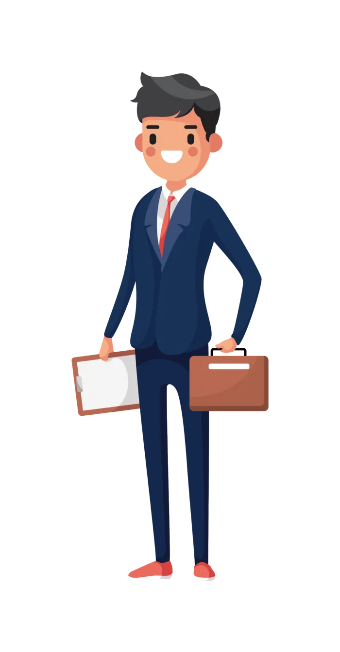 商务人士素材免扣手绘卡通