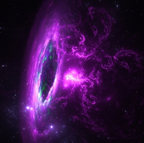 元宇宙世界风景背景墙