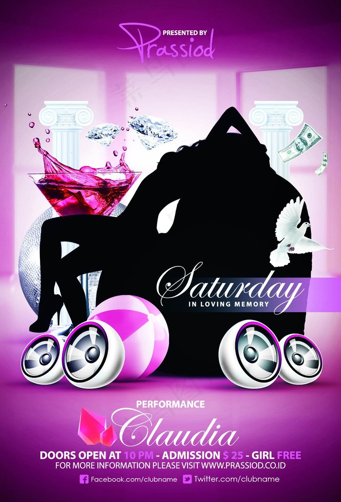 情人节海报素材图片