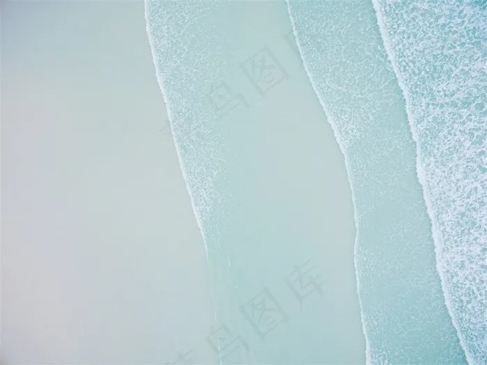 朵朵浪花的海滩