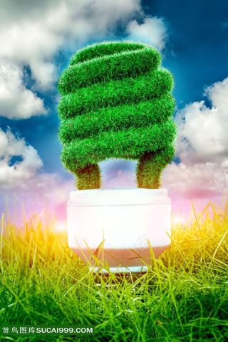 草地上的电灯素材