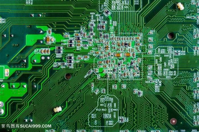 信息技术电路板特写