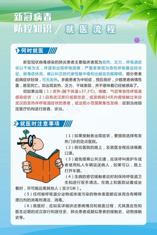 新冠病毒防控知识展板5