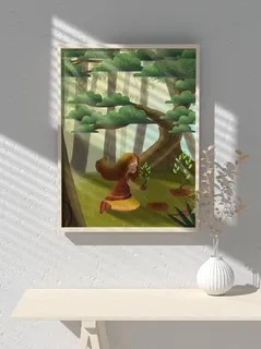 绿色创意公益植树节卡通312保护环境宣传插画 绿色创意公益植树节卡通312保护环境宣传插画