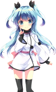 长发女孩可爱卡通人物