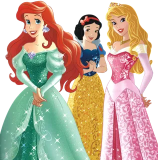 卡通人物迪士尼公主系列免抠贴图白雪公主睡美人灰姑娘PNG素材