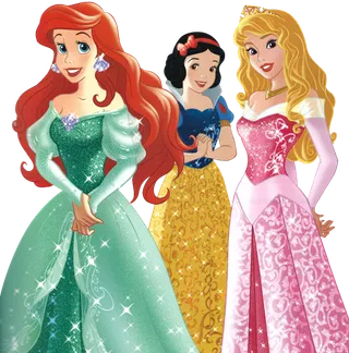 卡通人物迪士尼公主系列免抠贴图白雪公主睡美人灰姑娘PNG素材